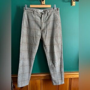 Men's Gray Plaid Pants